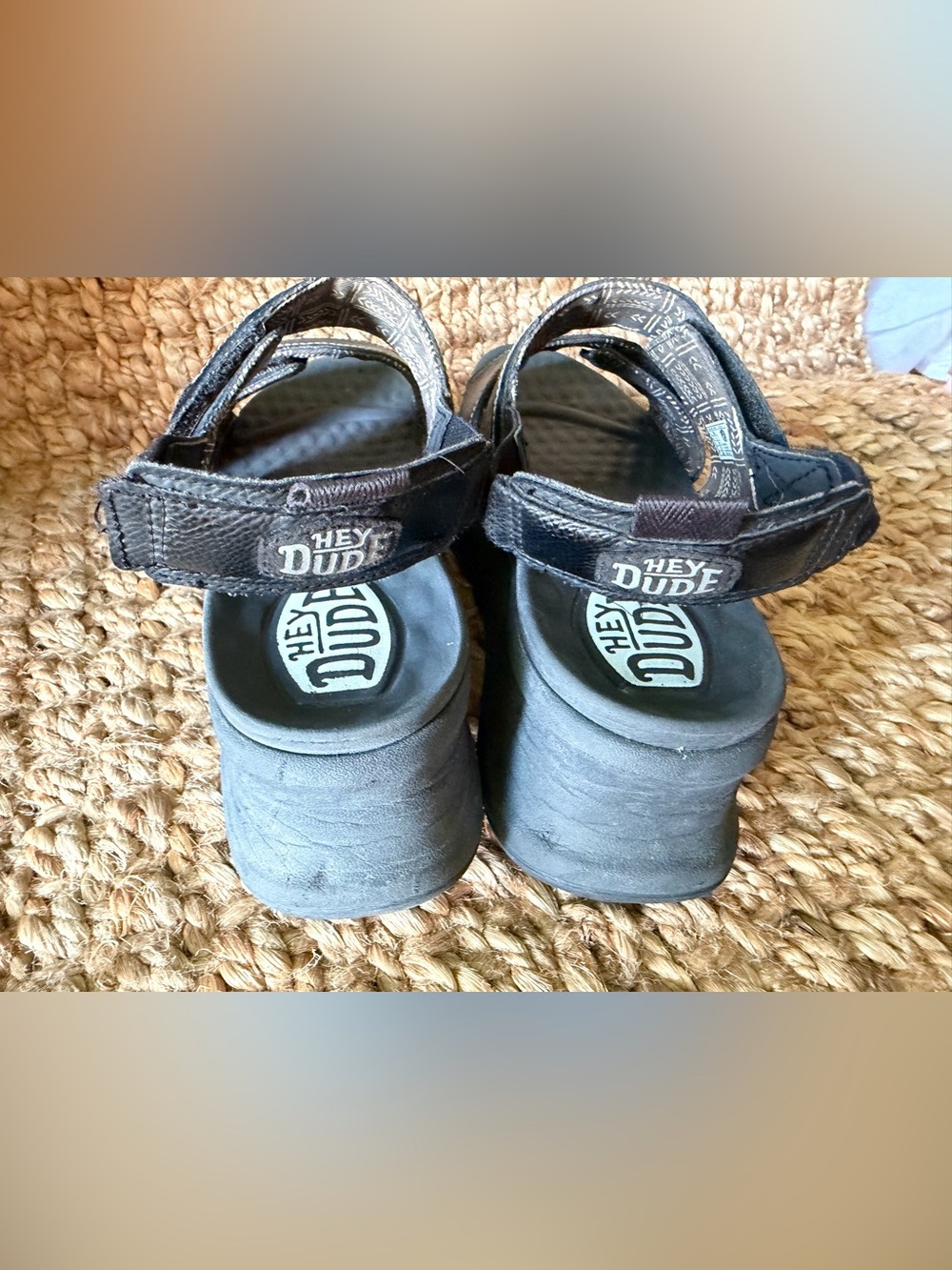 Hey dude Collin’s Black Velcro Sport Sandals - Picture 3 of 10